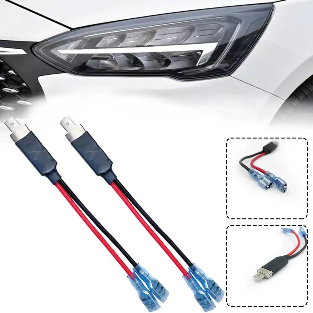 

2Pcs H1 Car Light Wire Accessories H1 Light Bulb Cable Socket Dropshipping Adapter Cord Extension B9S5