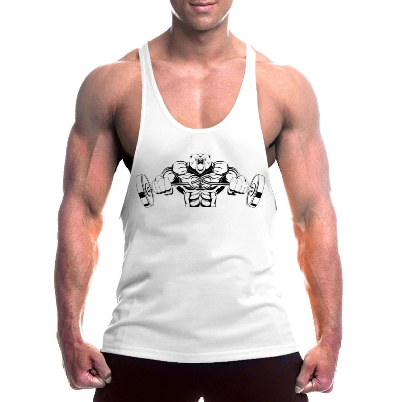 

Men's Cotton Gym Vest - Y - Back Sleeveless Running & Muscle Workout Top, Breathable Sports Fitness Vest with Comfort Fabric