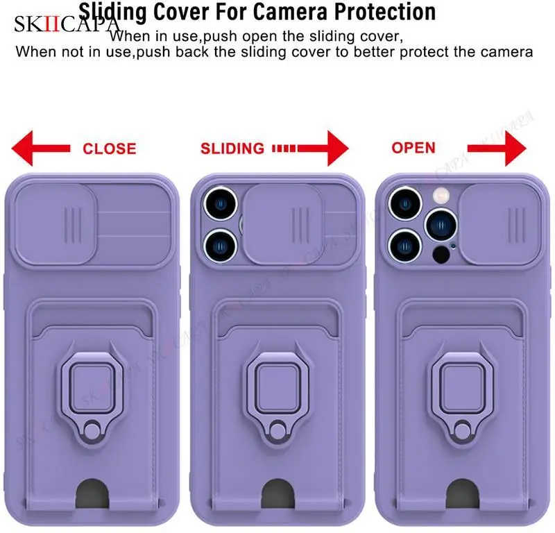 POCO X5 Case Crossbody Necklace Lanyard Slide Lens Case for Xiaomi 11T Pro 11 Lite POXO X5 M4 X4 Pro 5G M5 S Stand Holder Cover