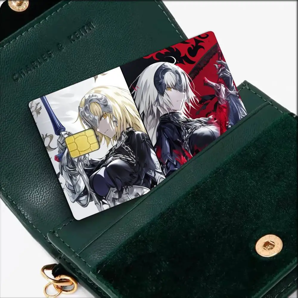 Fate Jeanne Alter   Waterproof Film Skin Cover Credit Card Stickers Debit Front Bank Bus Pass