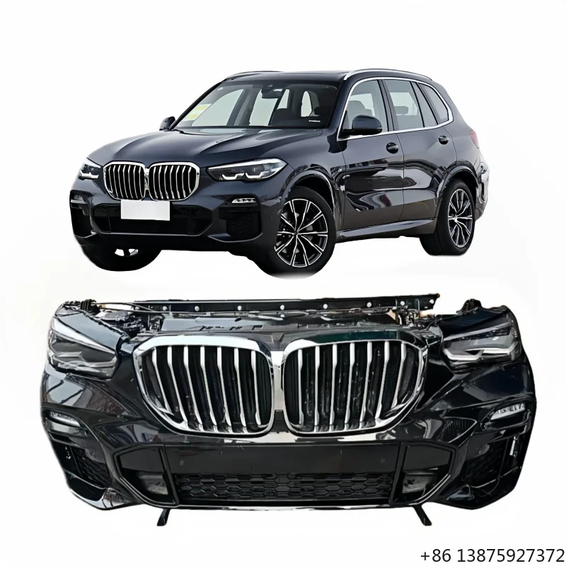 Front Bumper Assembly with Radiator for X5 G05 M Sport Line 2019-2023 Original Body Kit with headlight/Grille