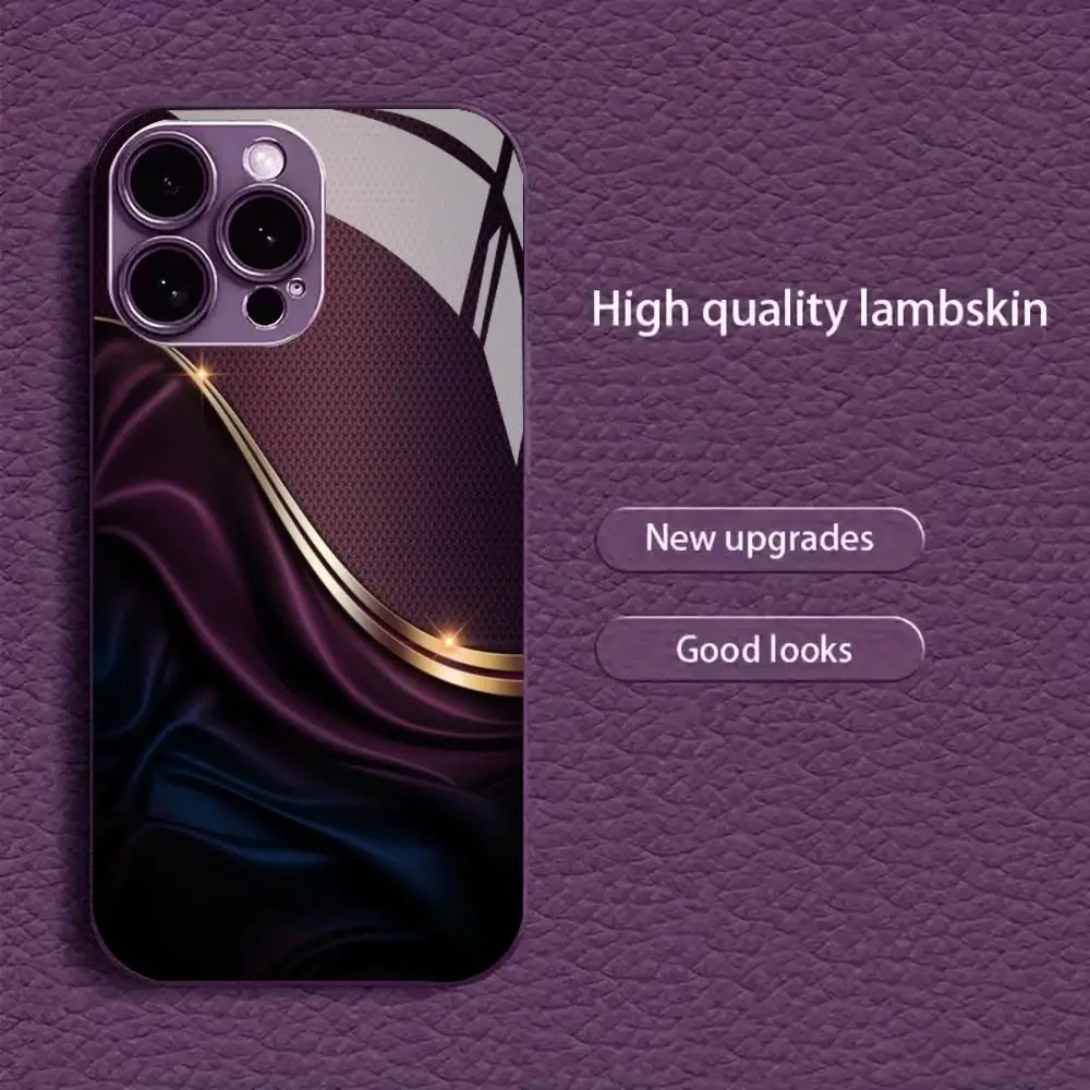 Capa protetora de celular em voga, nova e de alta procura, com pintura metálica e vidro para iPhone 17, 16, 15, 14, 13, 12, 11 Pro Plus
