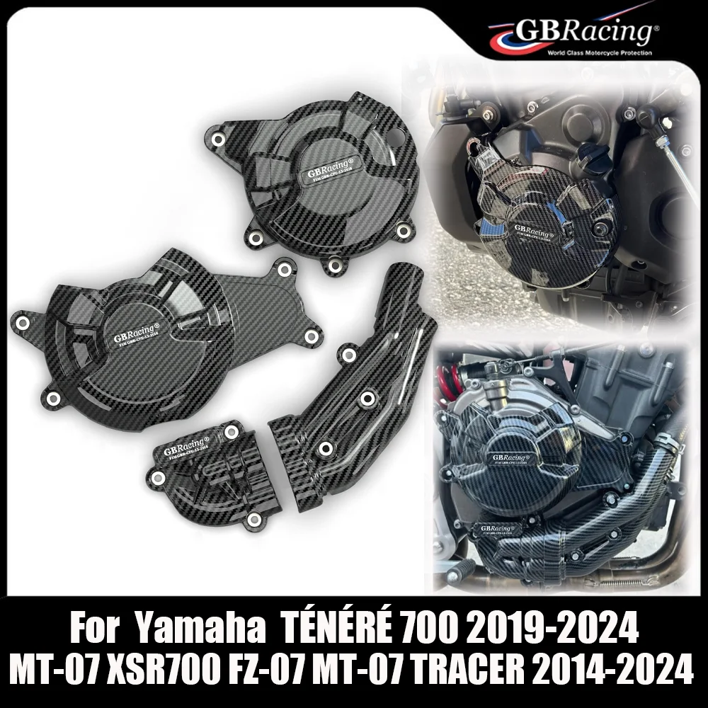 

GBRacing For Yamaha MT-07 XSR700 FZ-07 MT-07 TRACER 2014-2024 TÉNÉRÉ 700 2019-2024 Motorcycles Engine Protection Cover