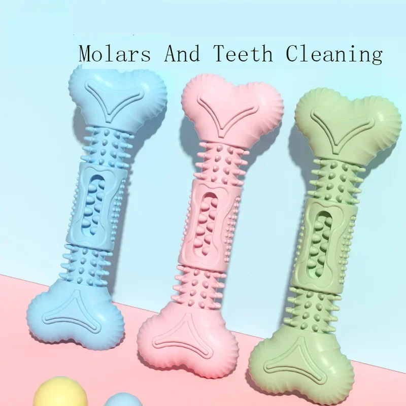 Unique Design Pet Products Bone Type Resistant To Grinding Teeth Cleaning and Biting Toys TPR Puzzle Dog Toys, Comfortable