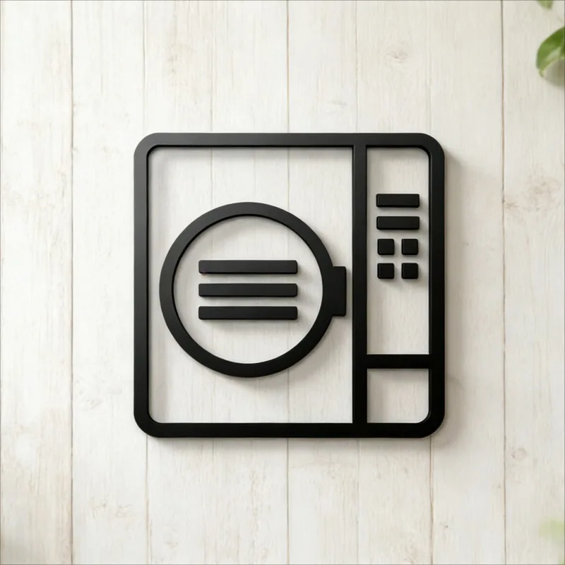 Acrylic 3D Self-Adhesive Door Sign Contamination Room Clinic Lab Hospital Clean Room Decor Removable Wall Sticker Hanging Plaque