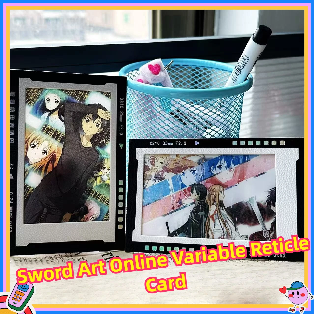 

Sword Art Online Kirito & Asuna Dynamic Lenticular Card Backpack Keychain Pendant Collectible Birthday & Xmas Gift