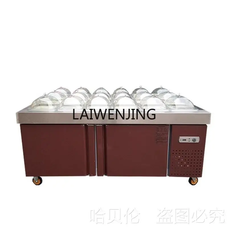 SGF pickle cabinet fresh-keeping and refrigerated display cabinet refrigerator salad table fruit fishing exhibition