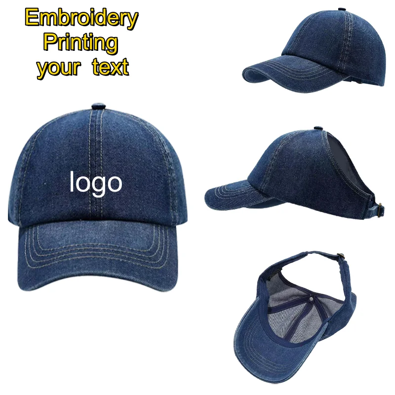 chapeu-de-sol-ajustavel-meninas-rabo-de-cavalo-bone-de-beisebol-vintage-feminino-algodao-esportes-chapeu-ao-ar-livre-pesca-caca-snapback-chapeus-logotipo-diy