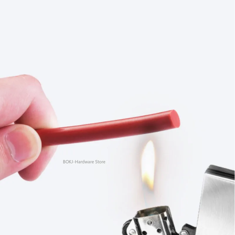 DIA 1mm~20mm Round Red silicone Sealing Strip solid O-ring Rubber rope for industrial machinery door and window seal