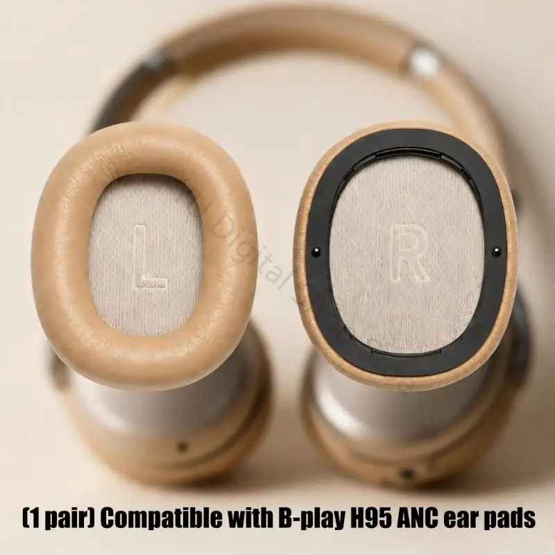 96BA Schaumstoff-Ohrpolster-Ersatzpaar für ovale H95ANC-Kissen zur Wartung von Headsets – Detail 3