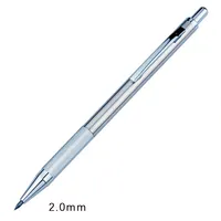 2.0mm Metal Mechanical Pencil Silver Automatic Pencil with 2B HB Lead Office School Writing Drawing Tools Kawaii Stationery