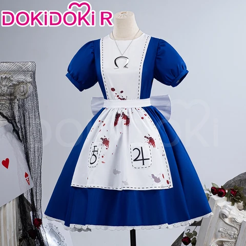 Косплей костюм Алиса из игры Alice Madness Returns, женский, плюс размер
