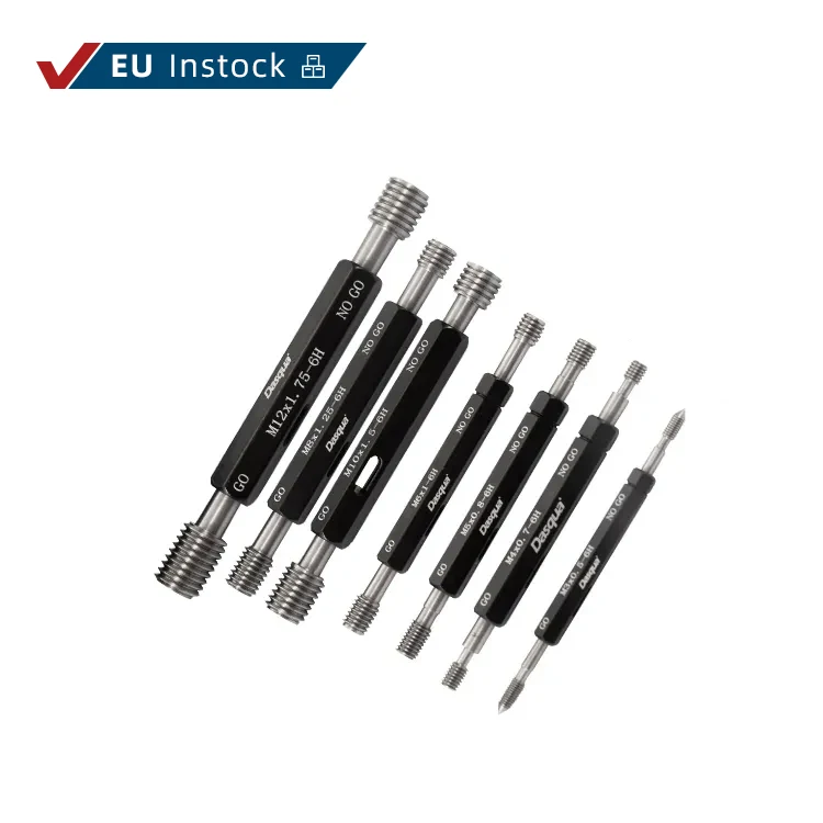 

Dasqua ANSI B1.2 DIN ISO 1502 7Pcs Go Nogo Thread Plug Gauge