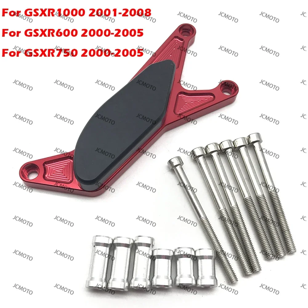 GSX-R750Per SUZUKI GSX-R600 GSXR GSX-R 600 750 2000-2005 Moto Sinistra Motore Case Saver Copertura Guard Crash Pad Telaio Scivolo