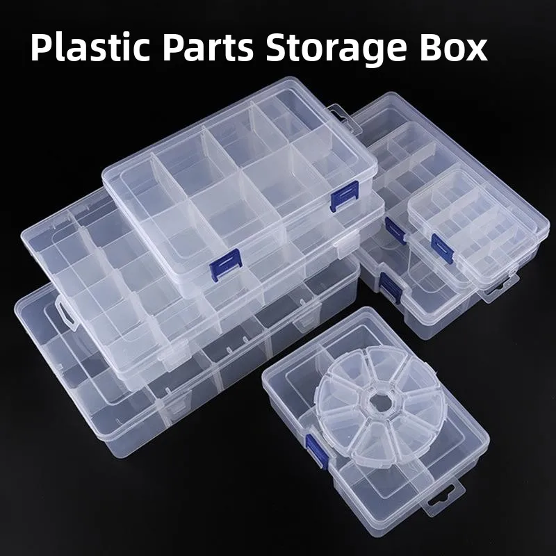 

Large Medium Small Plastic Storage Boxes Building Blocks Particle Storage Table Children's Toy Organizer Simple Style Jewelry...