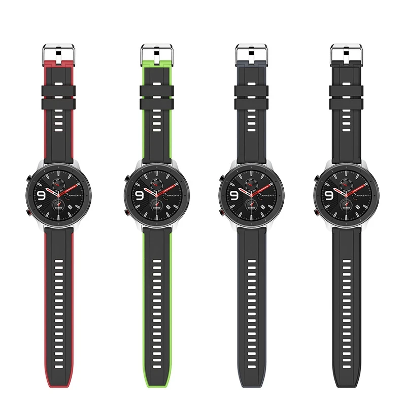 Silicone 22mm strap For Huawei GT 2 3 4 46mm WristStrap For Huawei Watch 4 /3 GT4 GT2 Pro GT2e GT3 SE Magic2 46 Bracelet  Band