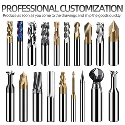 Milling Cutter Alloy Coating Tungsten Steel Tool Cnc Professional Custom Metal Milling Cutter Kit End mill