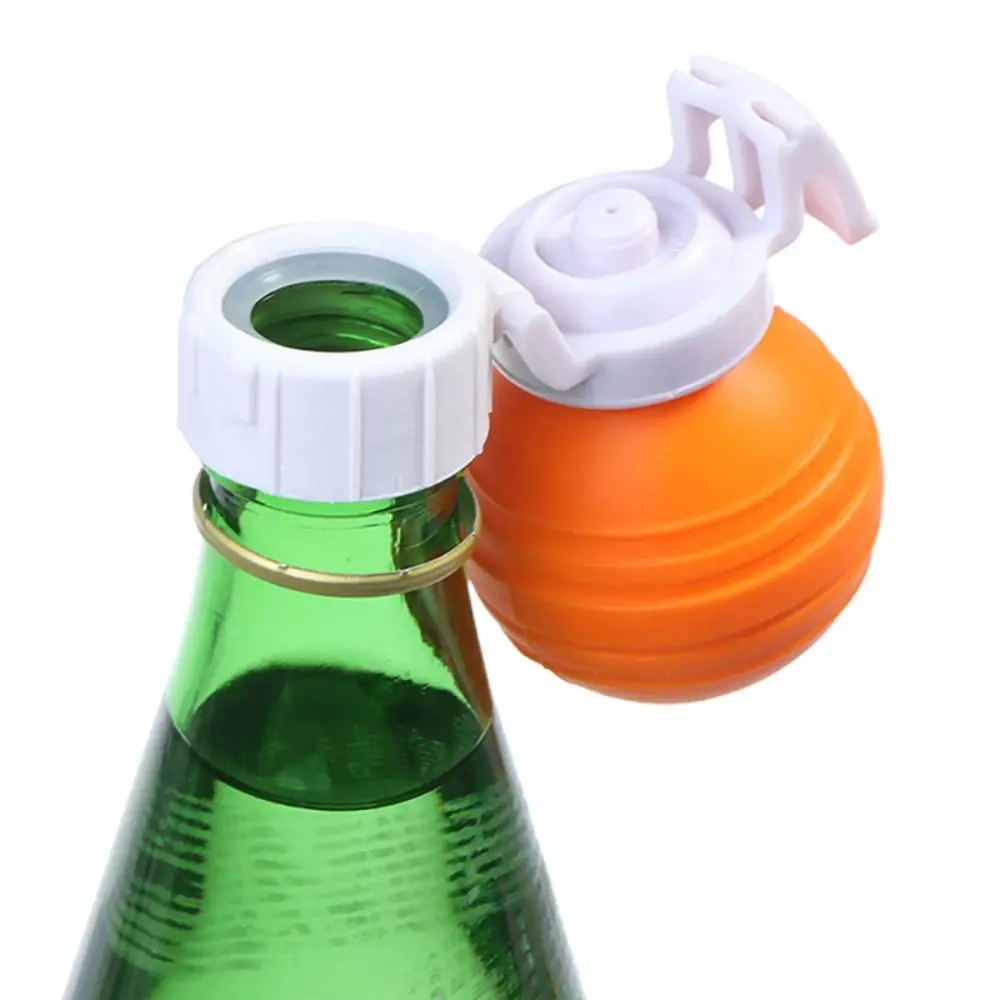 New Vacuum Drink Cap Soft Sealer Cola Soda Pump Inflatable Squeeze Balls Carbonation Keeper Reusable Leak-Proof Bottle Stopper