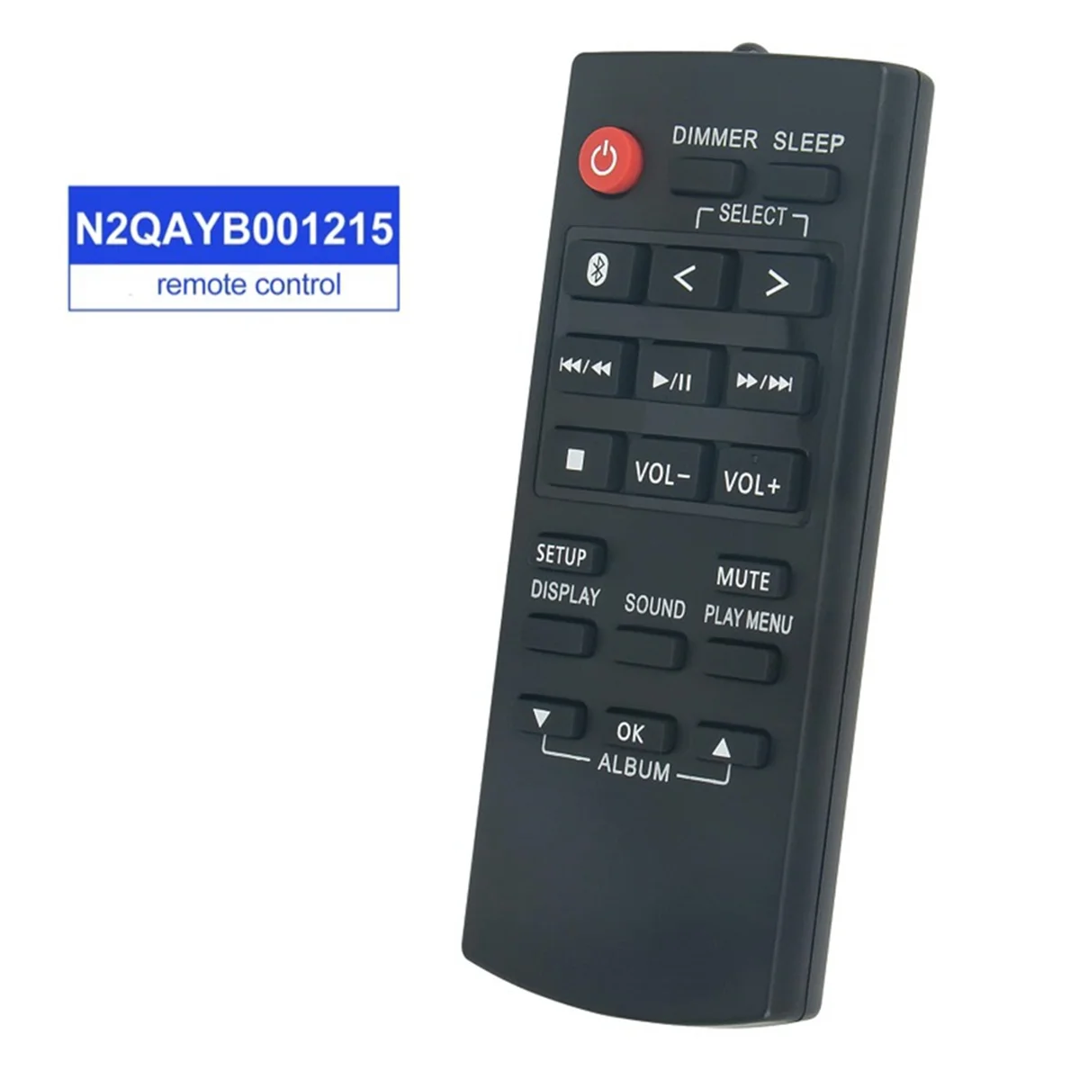 N2QAYB001215 Remote Control Replace for Panasonic Speaker Audio System SA-AKX320GS-K SA-AKX520E-K SC-TMAX10E-K SC-UA30