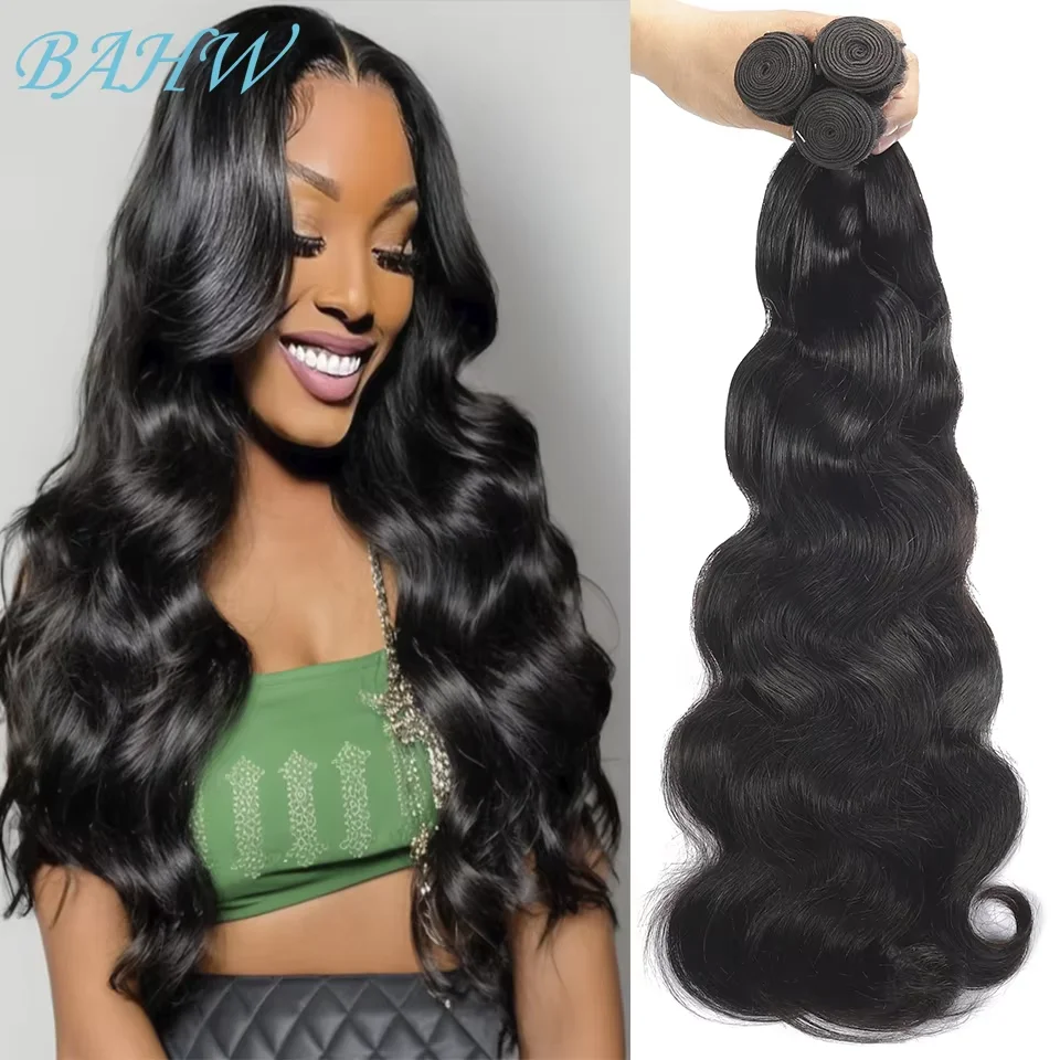 Bundles de vague de corps de cheveux de Birmanie pour les femmes noires, 100% cheveux humains, extensions de cheveux vierges, tissage, 1 PC, 3/4 PCs, 10-30 po