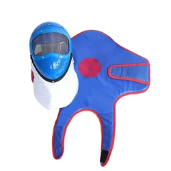 Nuova tuta uniforme da scherma per bambini Attrezzatura da allenamento Casco in plastica Maschera per il viso Gilet Protezione per scherma Attrezzatura per scherma