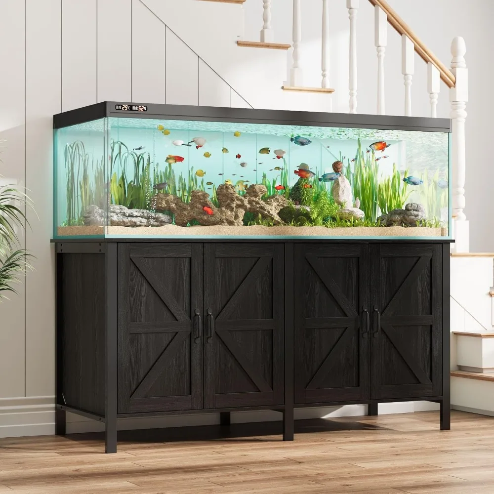 

Подставка для аквариума VOWNER на 100–150 галлонов с розеткой, сверхмощная подставка для аквариума с шкафом для хранения аквариума, черепаха-х