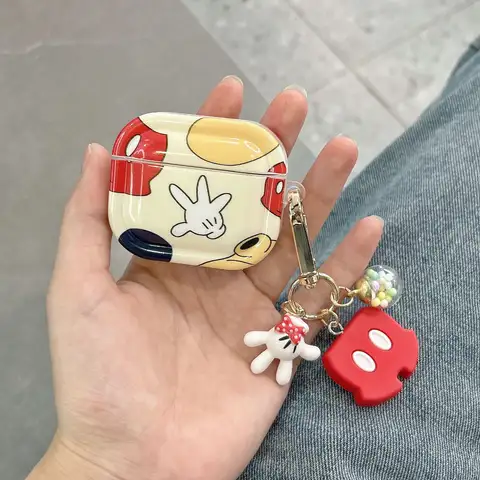 AirPods Pro2 के लिए नया ग्रैफिटी कार्टून मिकी केस, AirPods 1 2 3 Pro वायरलेस ब्लूटूथ ईयरफ़ोन केस के लिए TPU प्रोटेक्टिव कवर 10 best sales मिकी एयरपॉड्स - №5