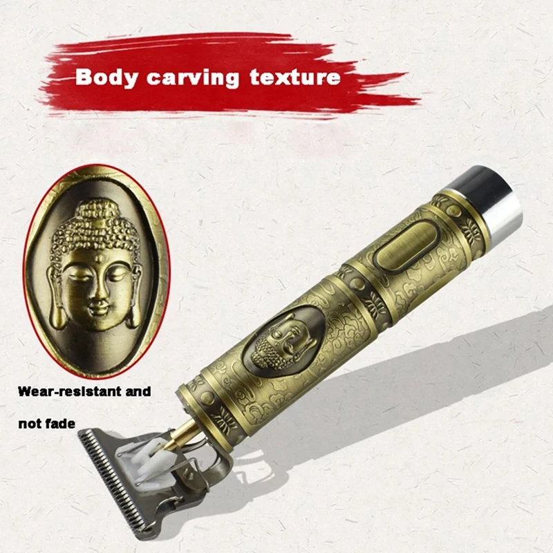 2X T-Shaped Hair Clipper Blade With Stand T9 Blade Trimmer Replacement Head Replacement Clipper Head Silver & Gold