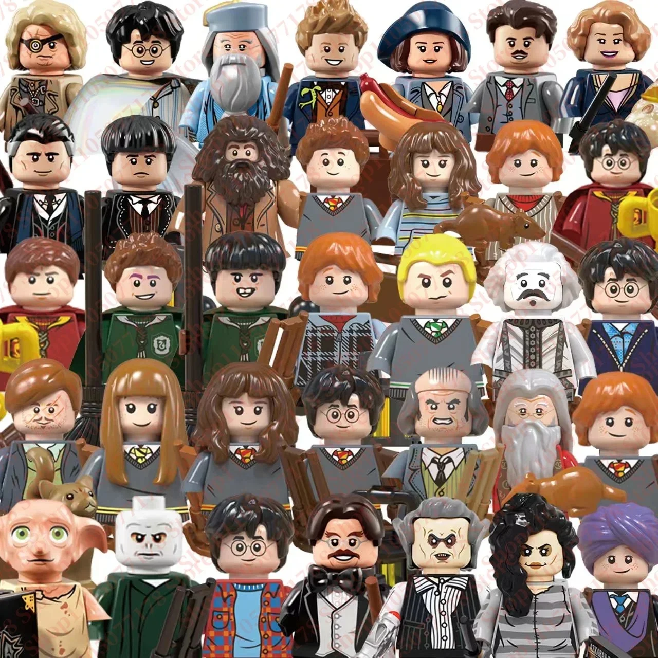 Juguetes de moda: Mini bloques de construcción de Harry Potter, Lovegood, Ron, Malfoy, Luna, regalo de bloques de construcción, muñeco de acción.