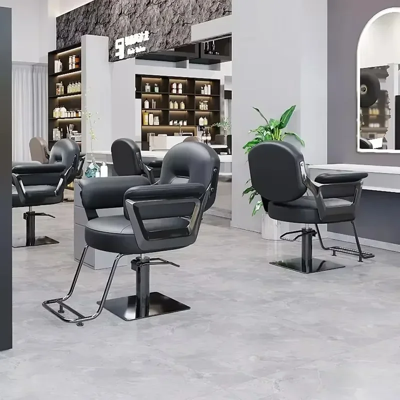 

Скандинавские минималистичные парикмахерские кресла: профессиональные аксессуары для салонов, модный эргономичный дизайн, мебель для барбершопов