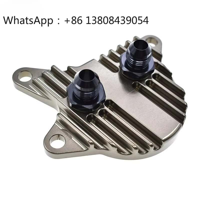 Transmission Oil Cooler for Toyota Land Cruiser 5.7L Lexus LX570 Gearbox Oil Cooling System Oil Filter Adapter