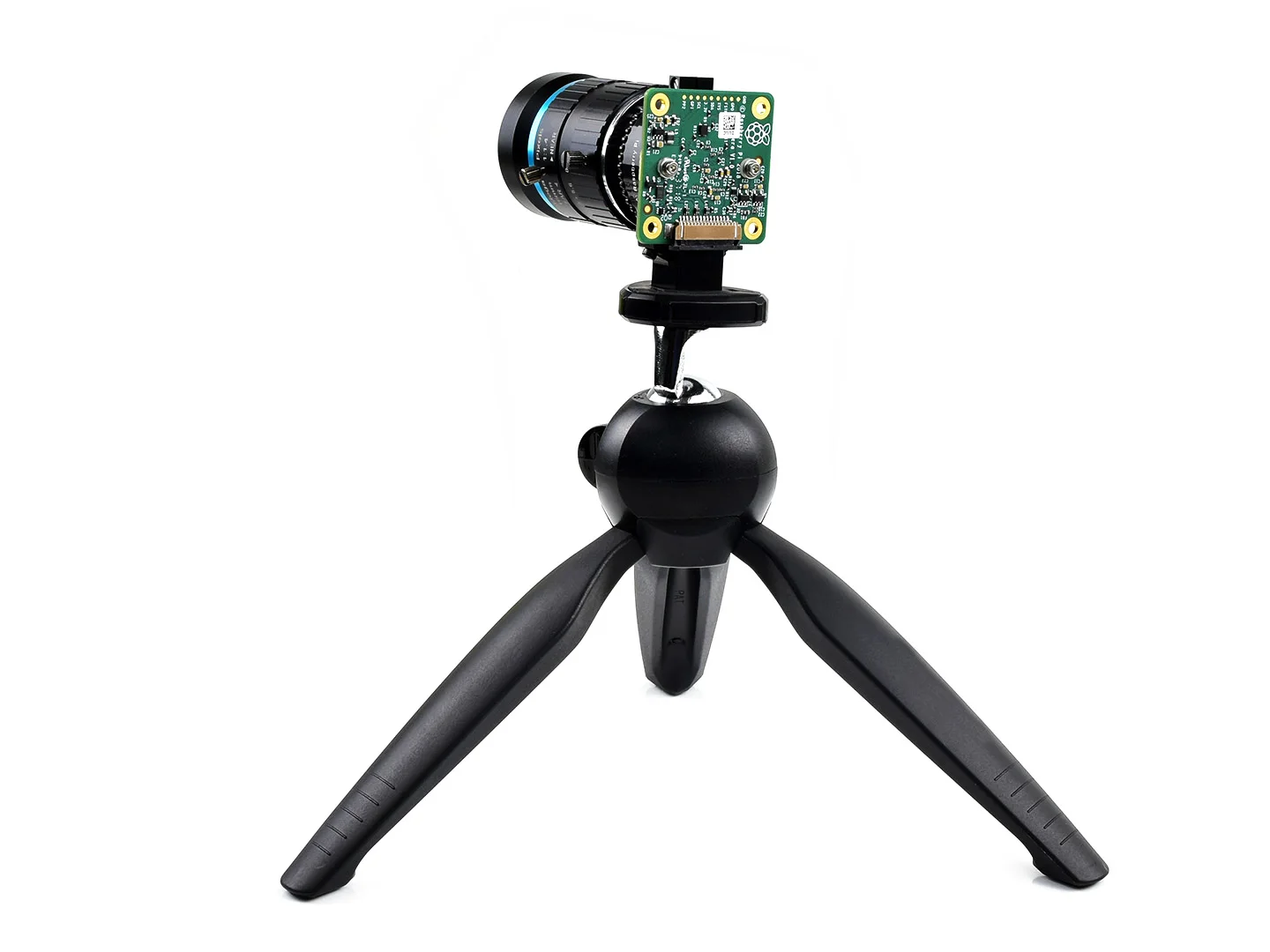 Waveshare Portable Mini Tripod 360 Degree Rotation Ideal for Raspberry Pi HQ Camera