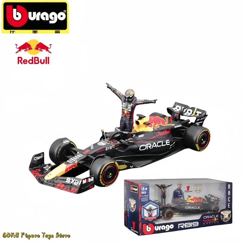 Bburago 1:24 Ferrari SF23 / Red Bull RB19 F1 #1 #11 Max Verstappen Sergio Perez Anime Figure Doll Diecast Alloy Luxury Model Car