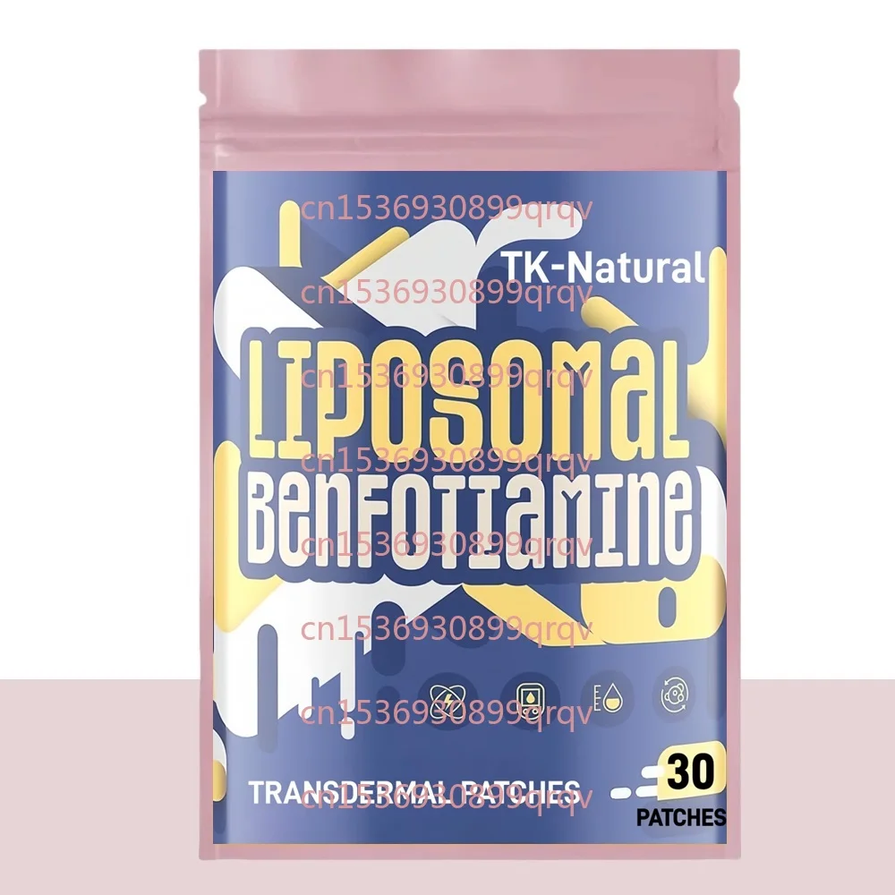 

30 Patches Benfotiamine Transdermal Patches With Vitamin B1,Alpha-Lipoic Acid for Glucose Metabolism & Nerve Support