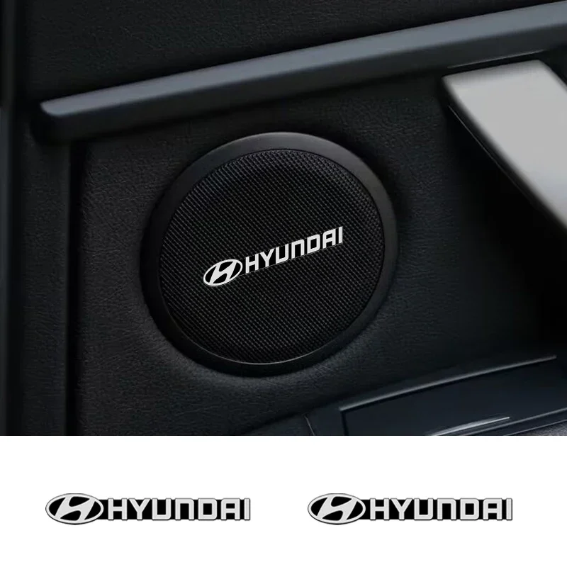 

4pcs car audio decorate Badge Sticker For Hyundai i10 Elantra Getz Sonata XG Terracan Tucson Coupe Trajet Matrix Accessories