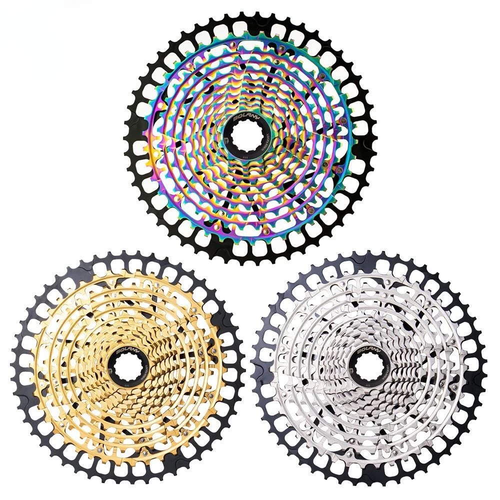 

Bolany Mountain Bike Freewheel 12speed 11-50T Cassette Hollow Ultra-light Bicycle Sprocket MTB Bike 12 Speed Rainbow Cassette