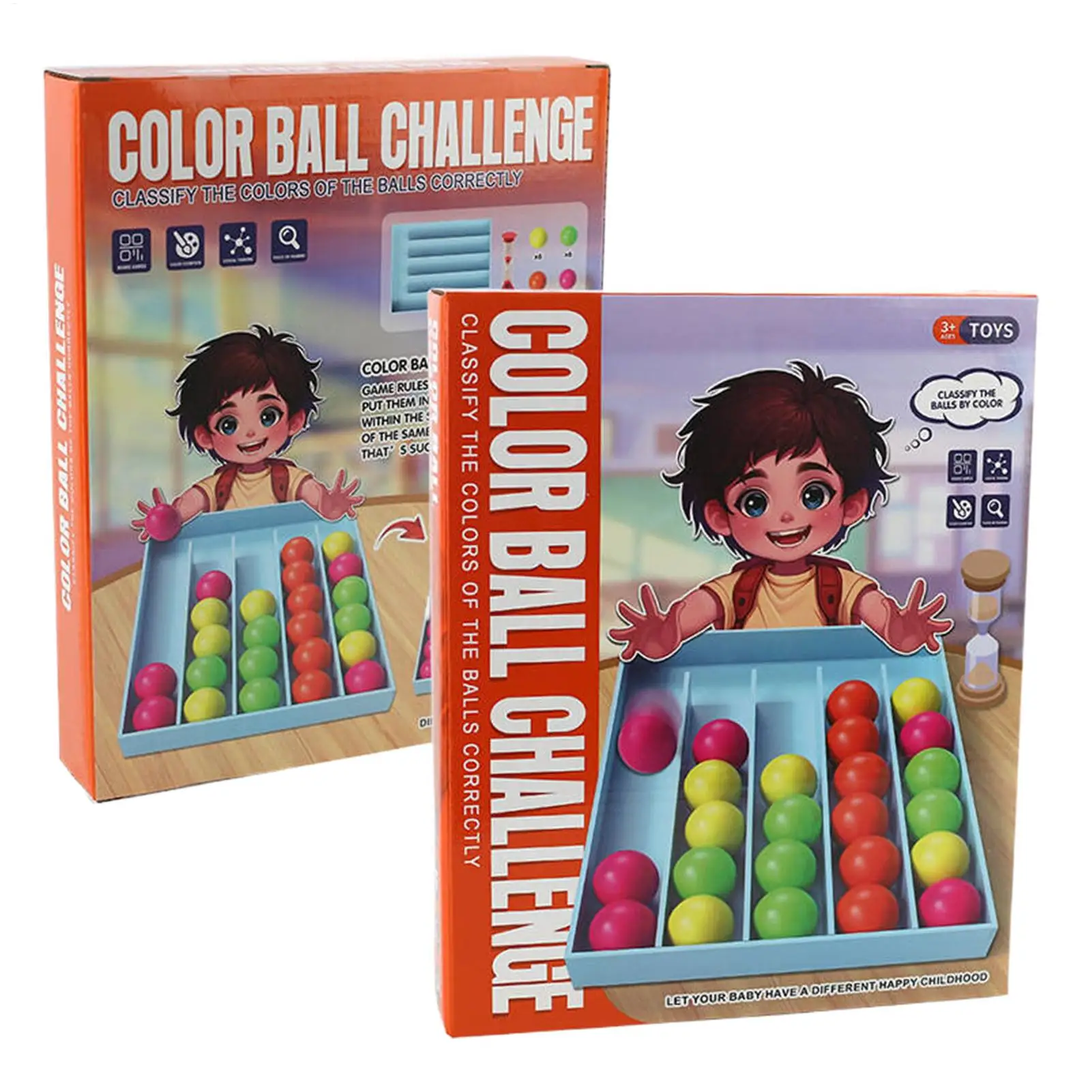 カラーマッチングおもちゃ 幼児ボール分類学習おもちゃ 教育学習活動 旅行教室用フィジェットガジェット