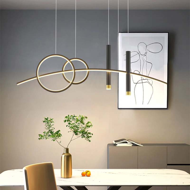 

Modern Minimalist Led Pendant Lamp for Coffee Table Dining Room Kitchen Creative Living Room Hnaging Lamp Home Lighting Fixture