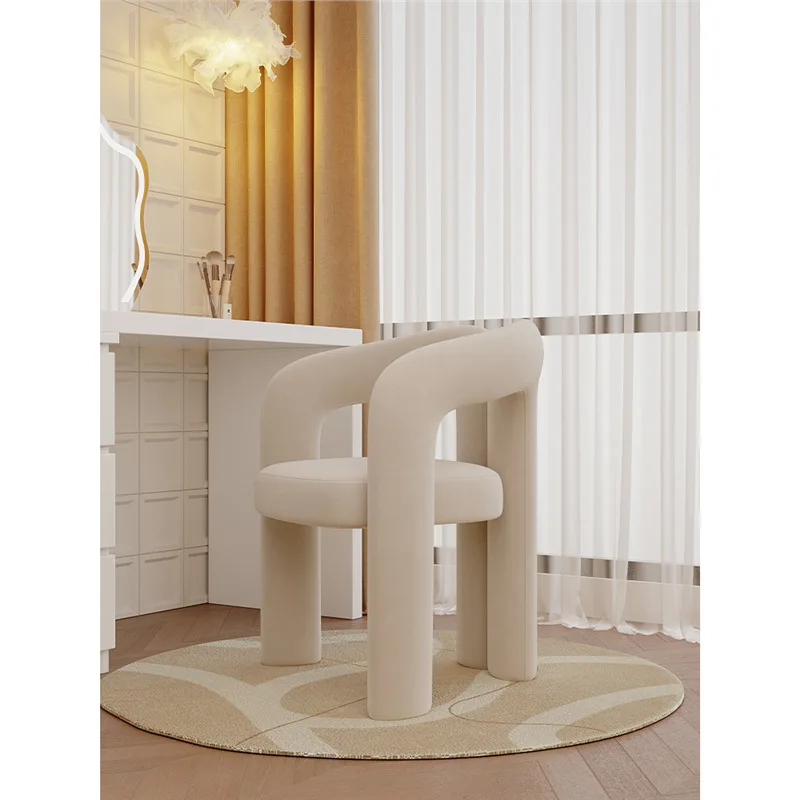 

Cream Wind Makeup Chair Girls Bedroom Makeup Stool Nail Shop Makeup Room Cloakroom Designer Stool Dresser