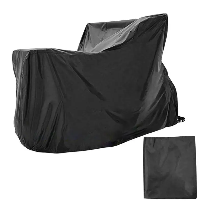 Rain-proof Motorcycle Cover All Season 190T Waterproof Motorbike Covers With Lock Holes And Storage Bag Fits Up To Most Motors