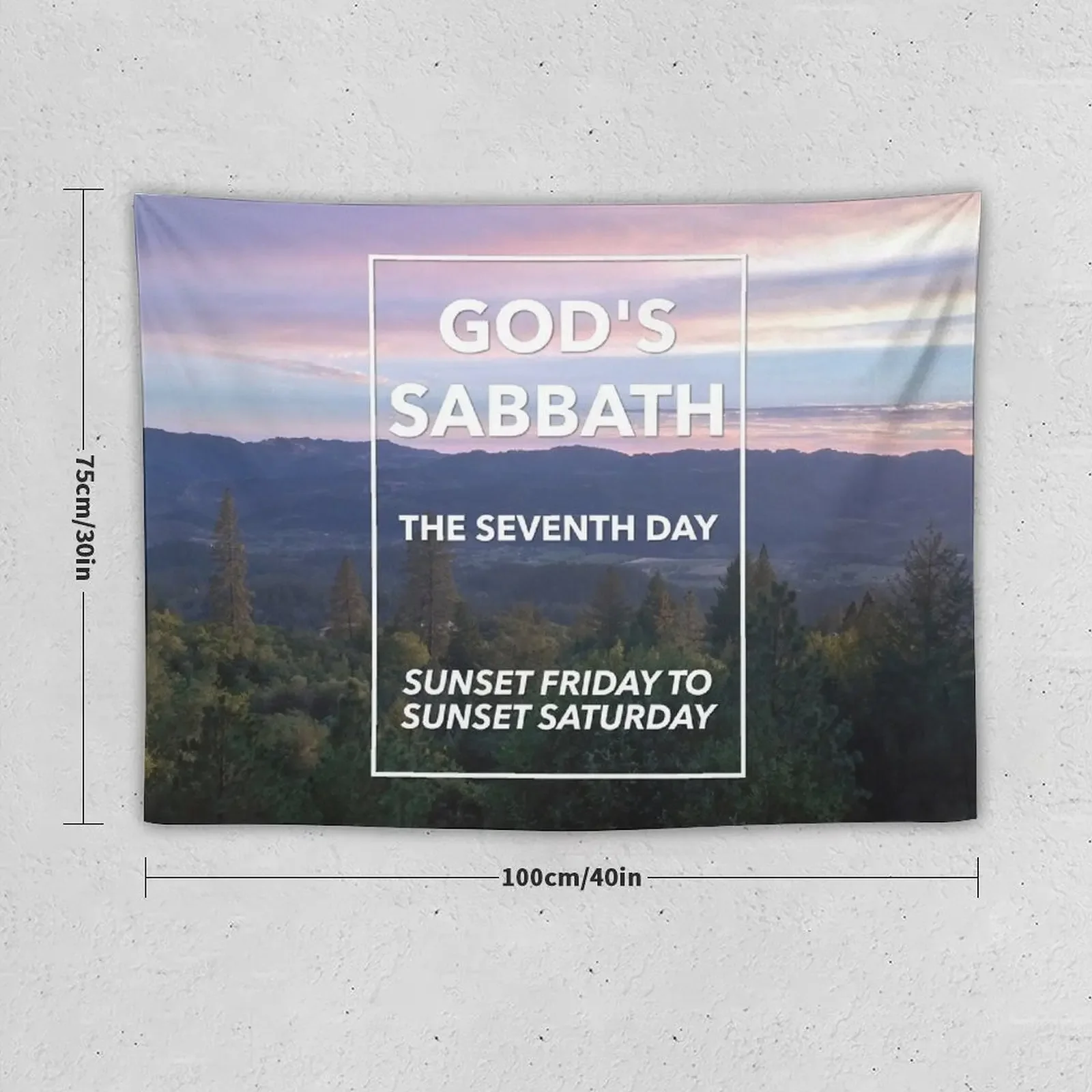 God’s Sabbath The Seventh Day - Sabbath Day Tapestry Room Decorator Mushroom Luxury Living Room Decoration Wall Hanging Tapestry