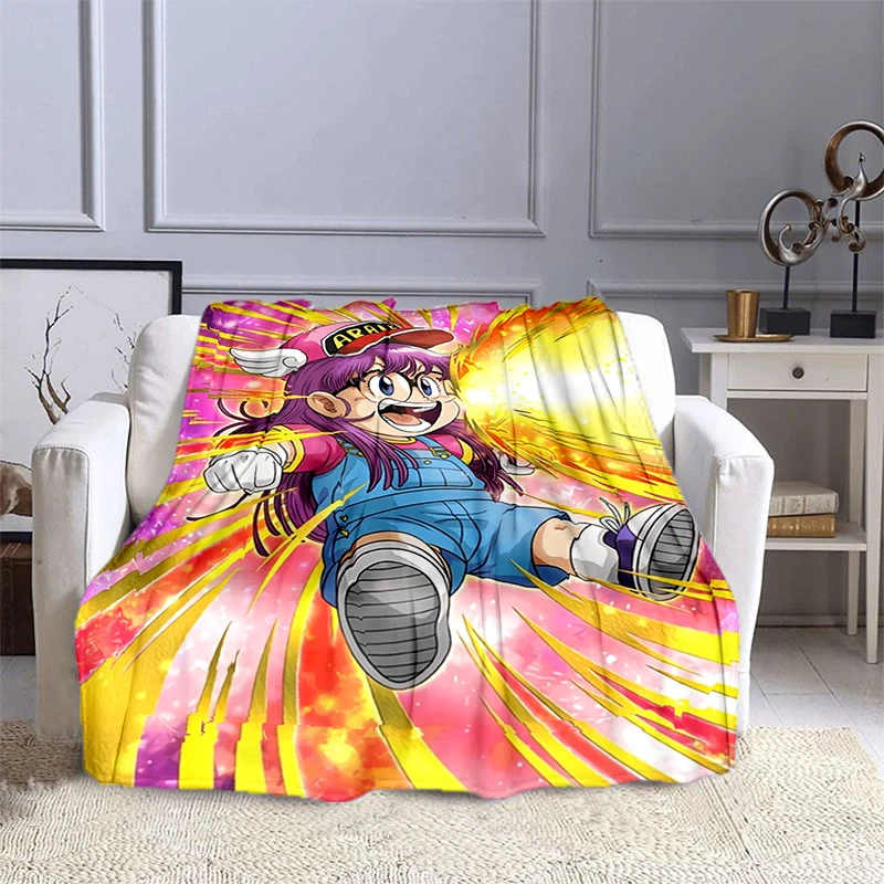 DR Slump Arale Chan Anime Printed Blanket Children's Warm Blanket Soft and Comfortable Blanket Home Travel Blanket