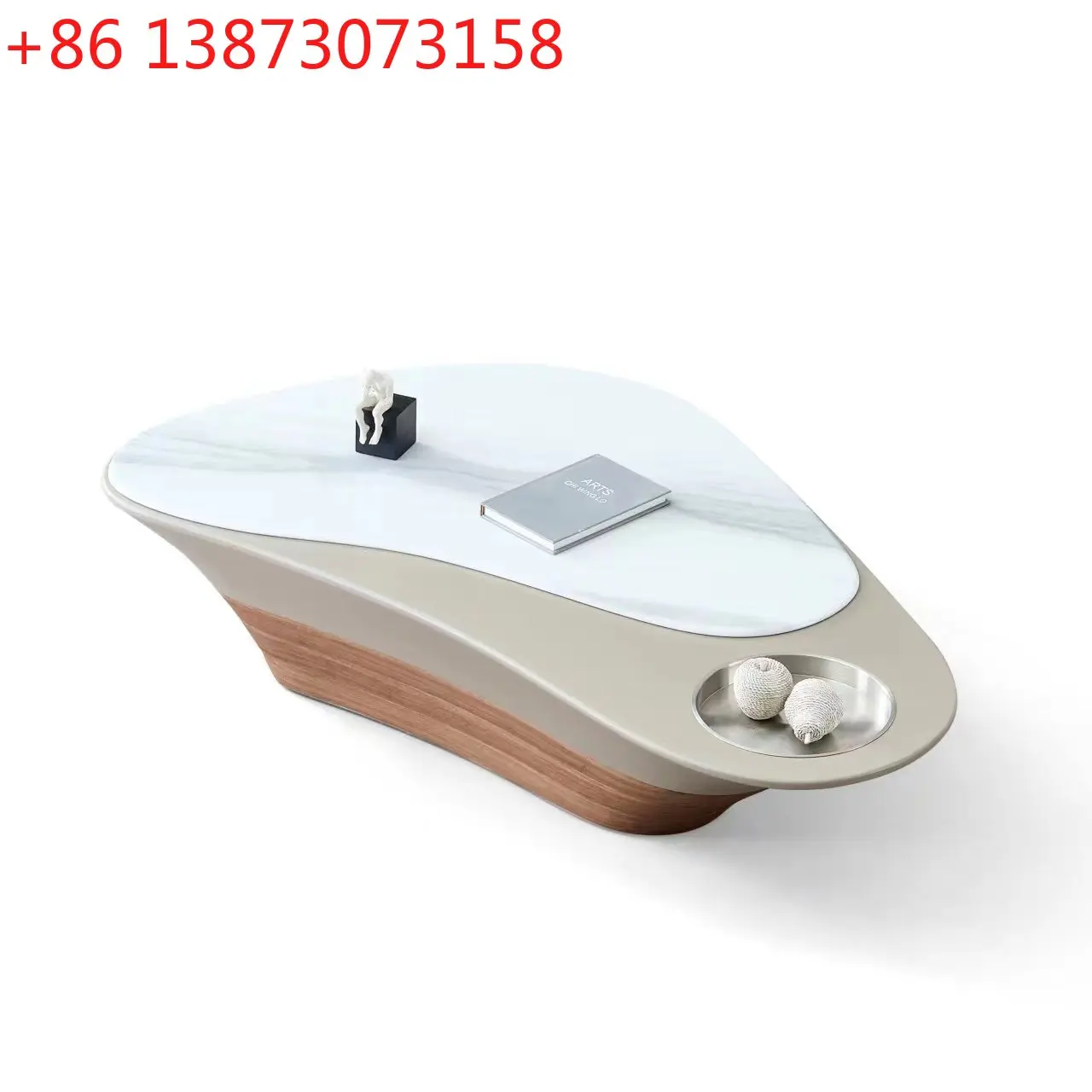 

Дизайнерский журнальный столик Креативная домашняя модель специальной формы Журнальный столик из микролита высокого класса