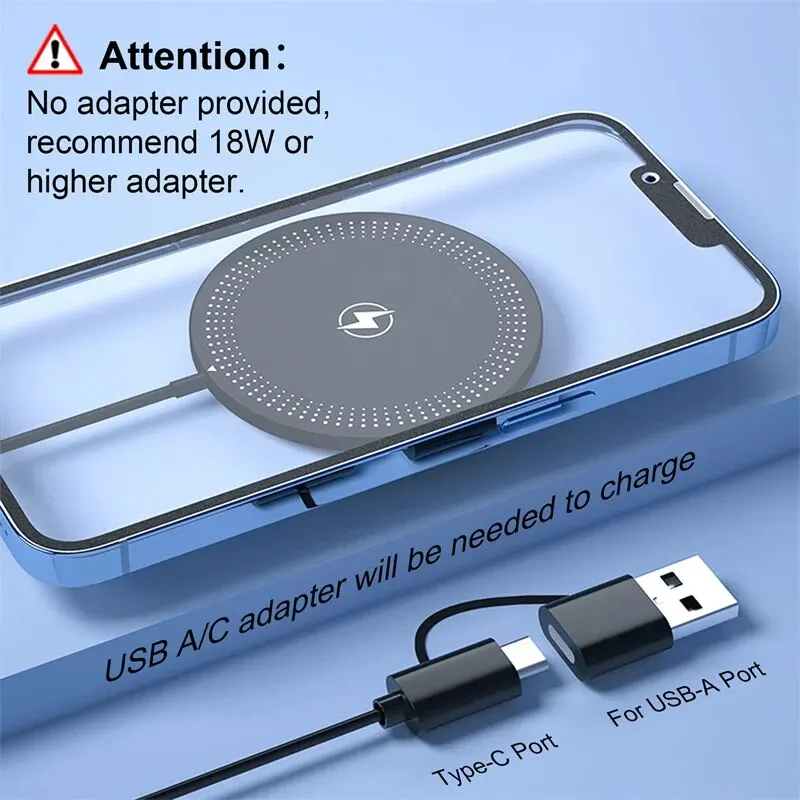 30W Magnetische Draadloze Oplader Pad Snel Opladen Standaard Voor Iphone 15 14 13 12 Pro Airpods Pd Macsafe Telefoon Opladers Dock Station