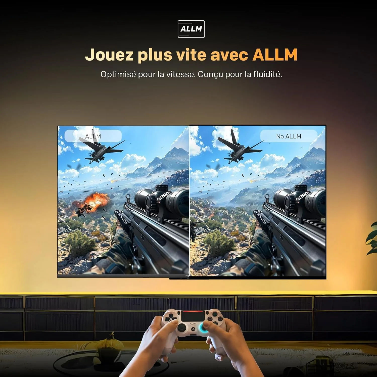 METZ QLED TV 43 pulgadas 4K televisión LED inteligente Google Tele HDR 10 MEMC DBX Dolby Atmos juego Hub EyeCare sintonizador 2025 43 MQF7500Z