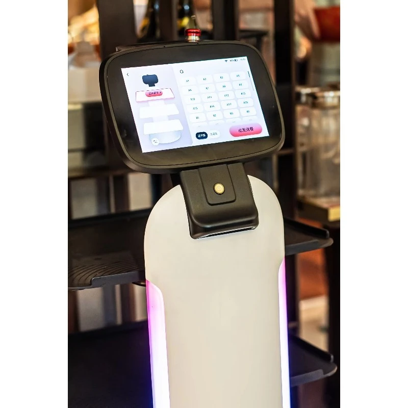 ذكي روبوت النادل التلقائي آلة توصيل الطعام ليدار الملاحة لمطعم فندق مقهى خدمة المستشفى #5