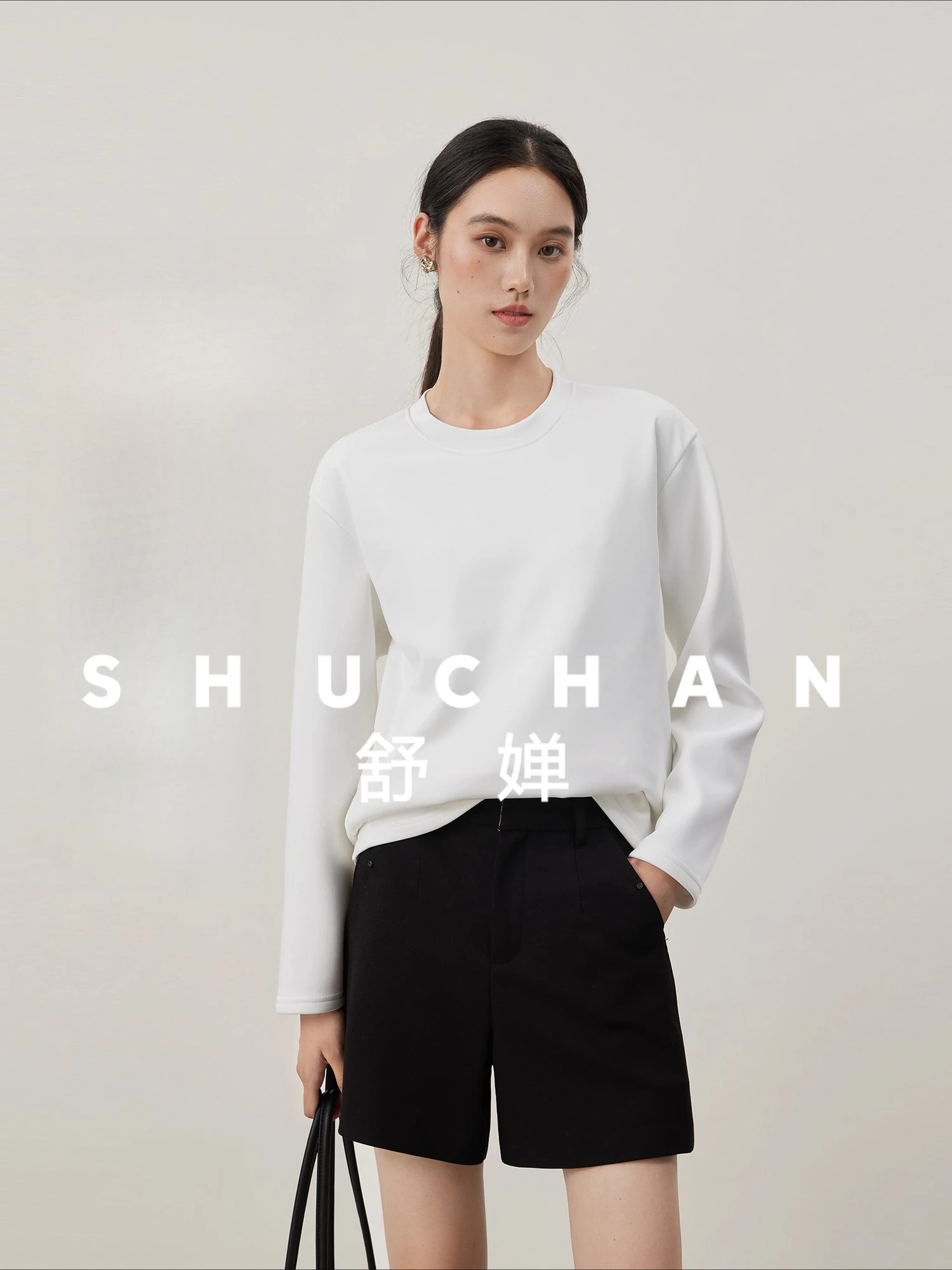 

Machine Washable Goose Down T-shirt, Light and Warm, Filled with 90 Goose Down Winter Long-sleeved Crew Neck Top Women