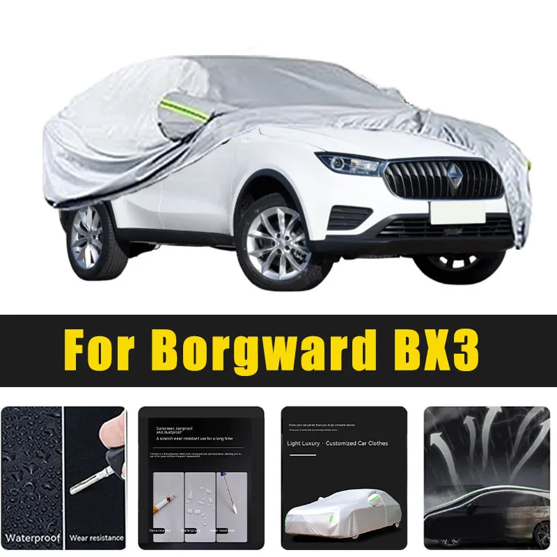 

Full Car Covers Outdoor Sun UV Protection Dust Rain Snow Oxford cover Protective For Borgward BX3 Accessories