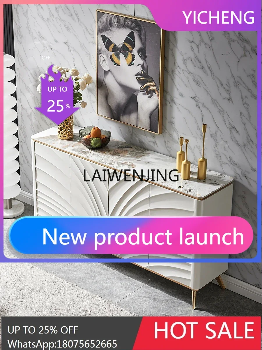 

Шкаф-тумба LYY с каменной столешницей, минималистичный приставной шкаф для столовой, шкаф для хранения в гостиной