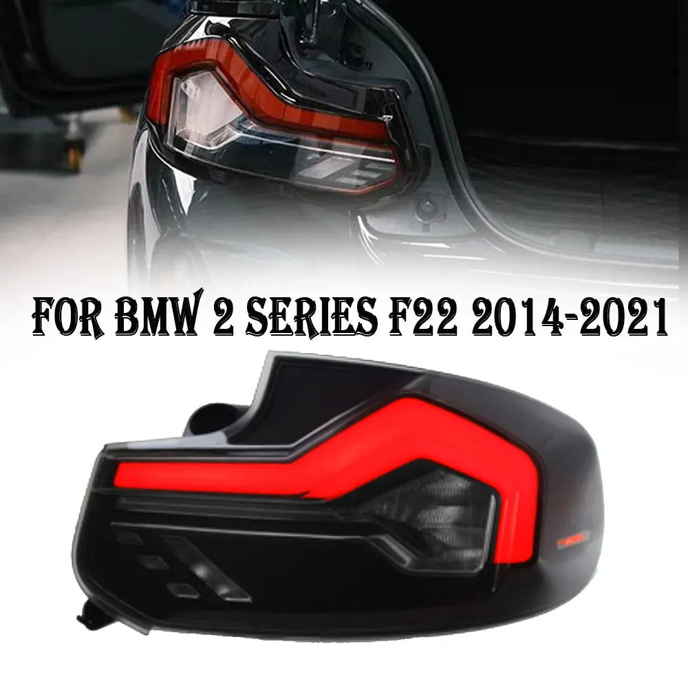 LED Tail Lights For BMW 2 Series F22 F23 M2 F87 M2C 2014‑2021 Pair Red LED Tail Light Lamp High Brightness Lens Waterproof